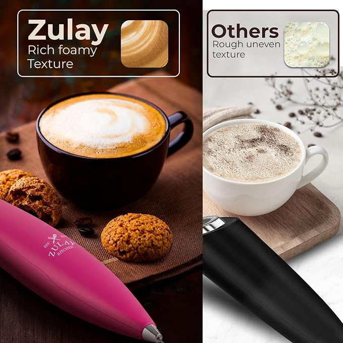 Zulay Kitchen Patented Tornado Triple Whisk Milk Frother - Image 6