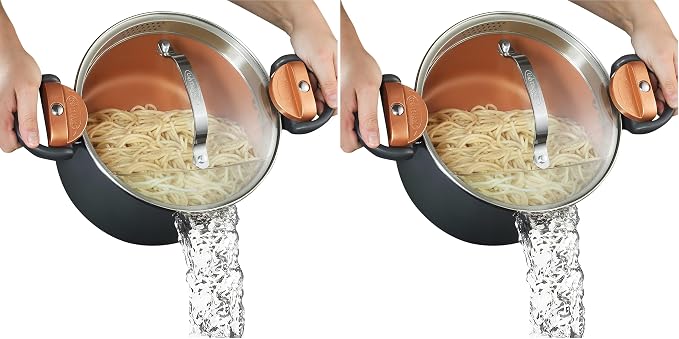 Gotham Steel 5 Quart Stock Pot Multipurpose Pasta Pot by GothamSteel