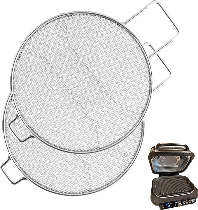 2 Packs Splatter Shield for Ninja IG651 IG600 IG601 Foodi Air Fryer Accessories by WEBROIL