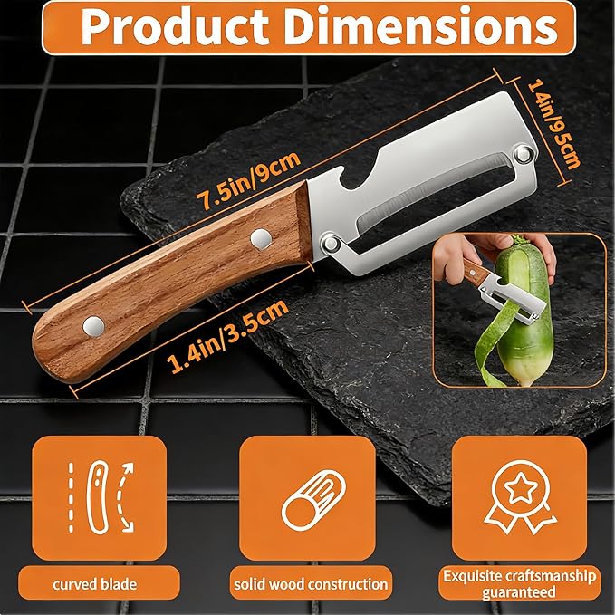 2-in-1 stainless steel vegetable peeler - Image 3