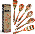 Wooden Spoons for Cooking, WOSPONFAN Kitchen Utensils Set, Pakkawood Kitchen by WoodenKitchenUtensilsSet