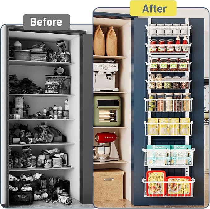 Over The Door Pantry Organizer, 8-Tier Over The Door Organizer - Image 7