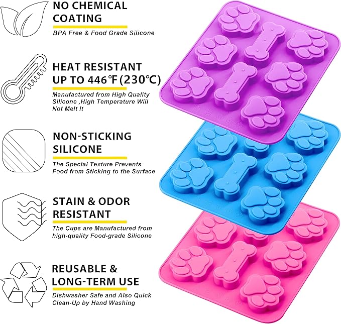 Anaeat 3 Pack Silicone Molds - Image 7