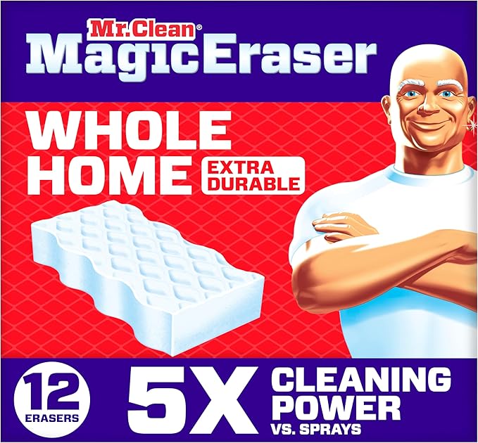 Mr. Clean Magic Eraser Sponge, All Purpose Cleaner, Cleaning Scrubber, Shower by MrClean