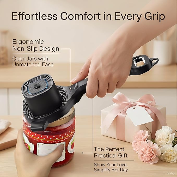 Electric Jar Opener, Bottle Opener, Smoothly Electric Adjustable Design - Image 6