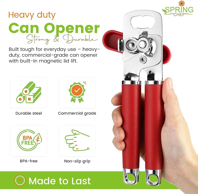 Spring Chef Stainless Steel Can Opener - Image 2