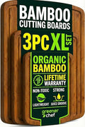 Greener Chef Luxury Bamboo Cutting Board 3-Piece Set by GreenerChef