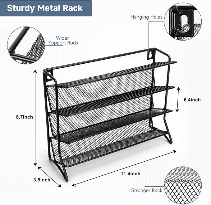DIDITIME Spice Rack Organizer – 24 Glass Jars, 60 Labels & Marker, Space-Saving - Image 2