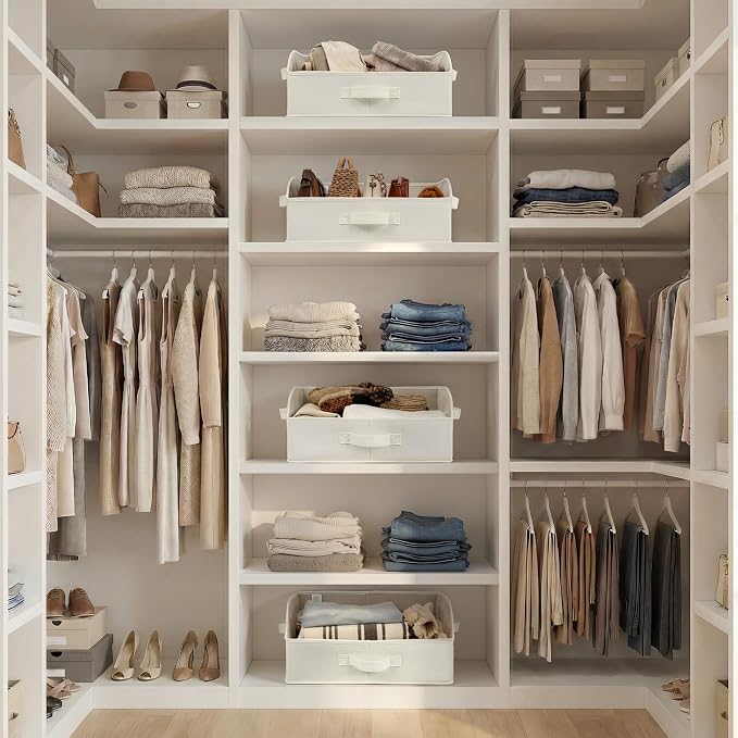 GRANNY SAYS Purse Organizer for Closet, Trapezoid Storage Bins, Closet - Image 6