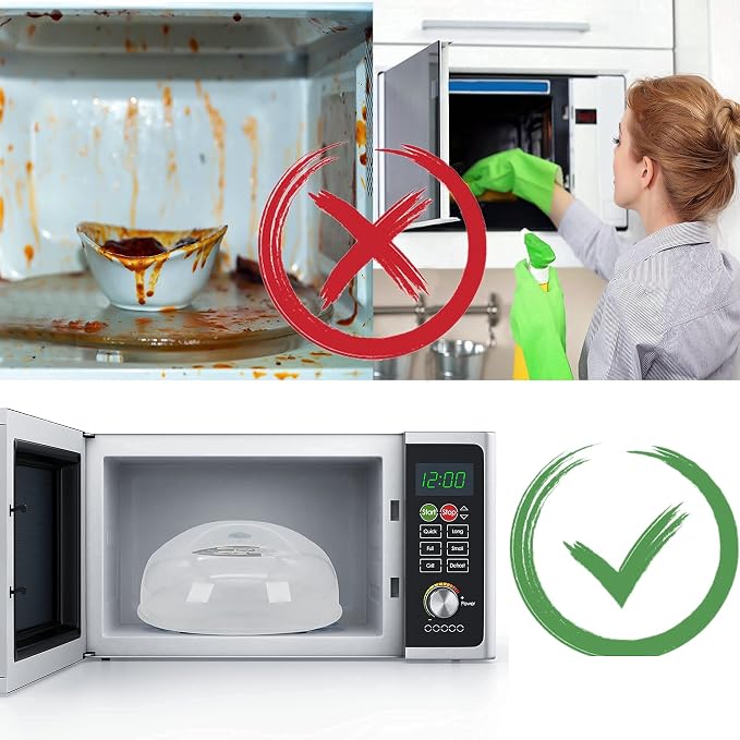 Microwave Splatter Cover for Food Large Microwave Plate Cover Guard Lid - Image 6