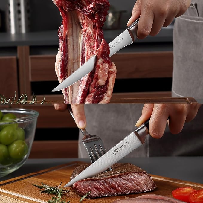 PAUDIN Knife Block Set, 15 Pieces Knife Set - Image 7