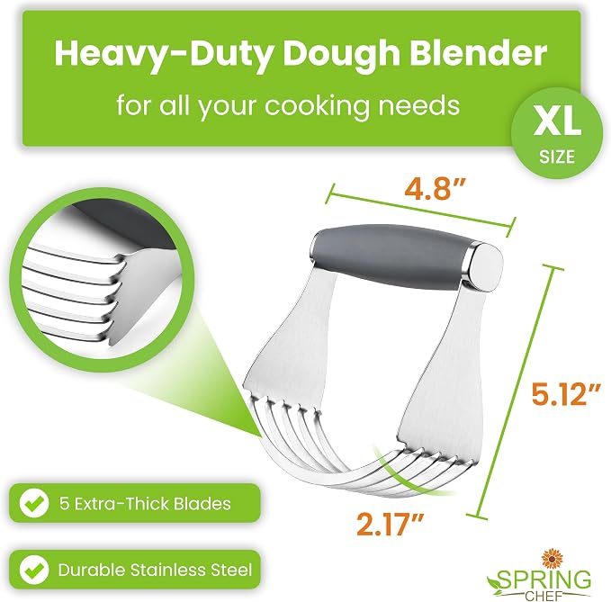 Spring Chef XL Stainless Steel Pastry Cutter Tool - Image 3