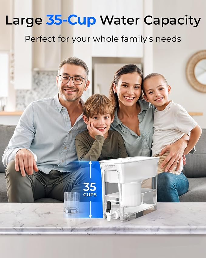 Waterdrop 0 TDS 35-Cup Slim Water Filter Dispenser, Large Capacity, PFOA/PFOS - Image 5