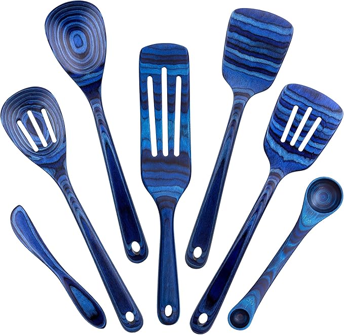 Totally Bamboo Baltique Malta Collection 7 Piece Cooking Utensil Set, Safe by TotallyBamboo