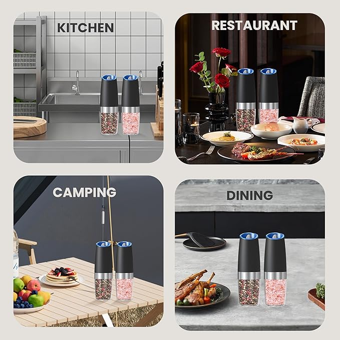 Battery Operated Salt And Pepper Grinder Set - Image 7