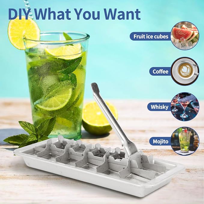 Stainless Steel Ice Cube Trays for Freezer, 18-Slot Vintage Inspired Design - Image 6