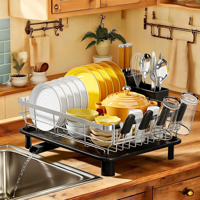 MOUKABAL Dish Drying Rack, Dish Rack, Stainless Steel Dish Racks by MOUKABALGREATHELPER