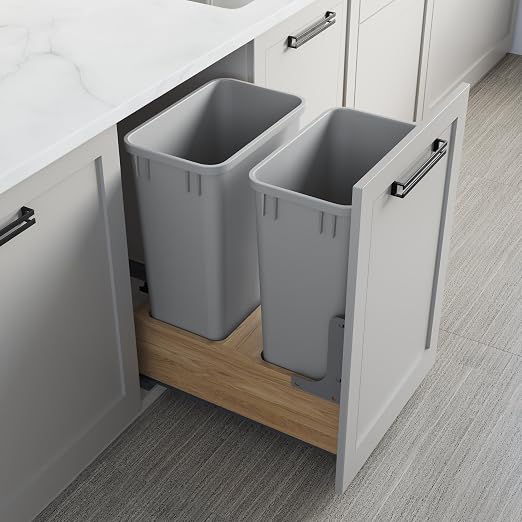 Dowell 2 Pack 50Qt Wastebasket Trash Container, - Image 3