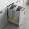 Dowell Double 50Qt Undermount Trash Pull-Out Waste Container by DowellKitchenBath