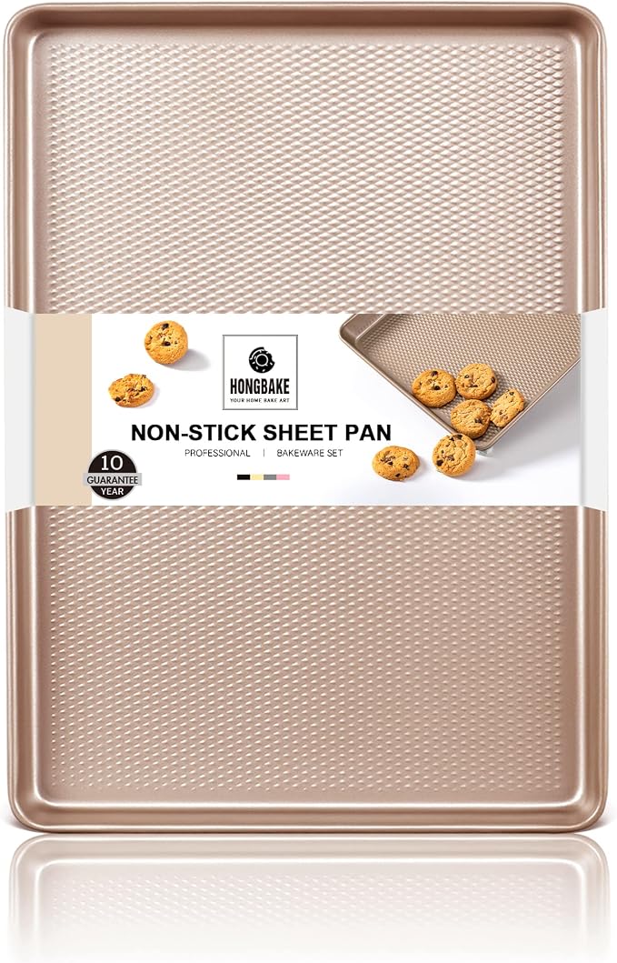 Quarter Sheet Baking Pan Nonstick by HONGBAKE