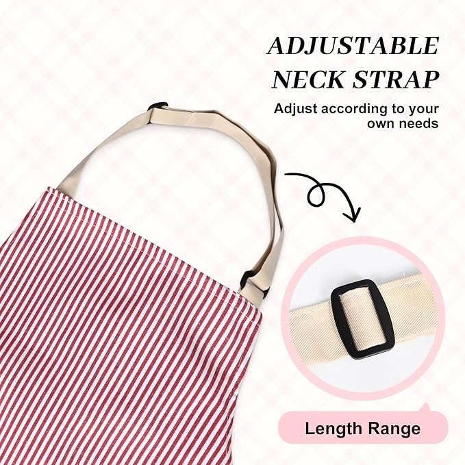2Pack Adjustable Kitchen Apron for Women Men - Image 5