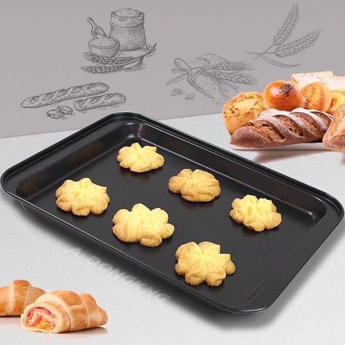Small Cookie Sheets, Baking Pans, Nonstick Carbon Steel Baking Sheets, 9.5 X - Image 7