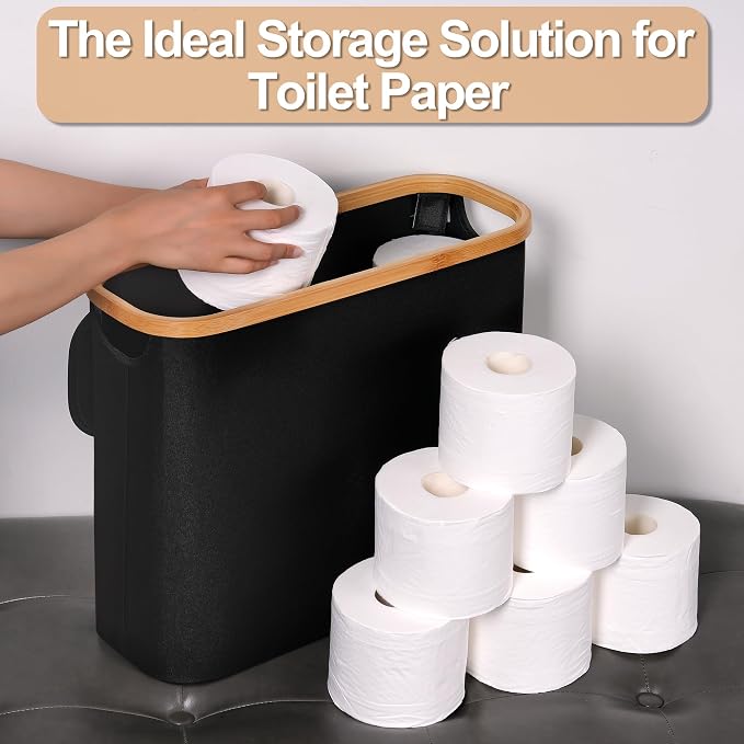 efluky Toilet Paper Basket 28L, Toilet Paper Holder - Image 6