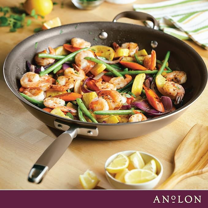 Anolon Advanced Home Hard Anodized Nonstick Frying Pan, 14.5 Inch – Large - Image 8