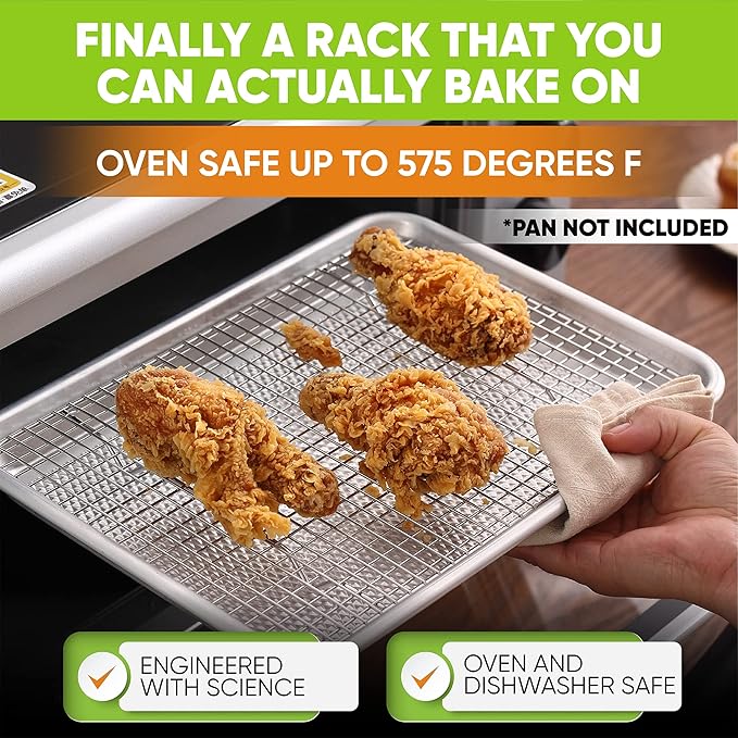 Spring Chef 8.5 x 12 Inch Stainless Steel Cooling Rack - Image 5