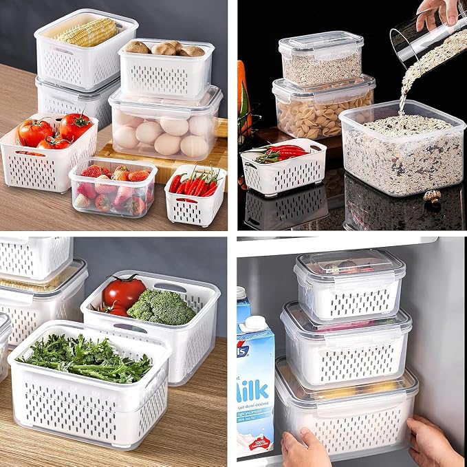 Large Fridge Food Storage Container Set - Image 5