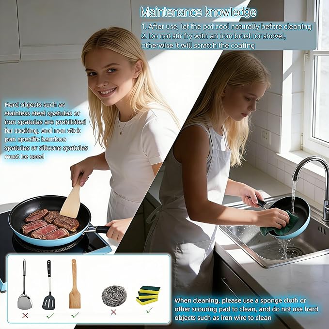 4.7 Inch Mini Skillet, Non-Stick Egg Pan - Image 7