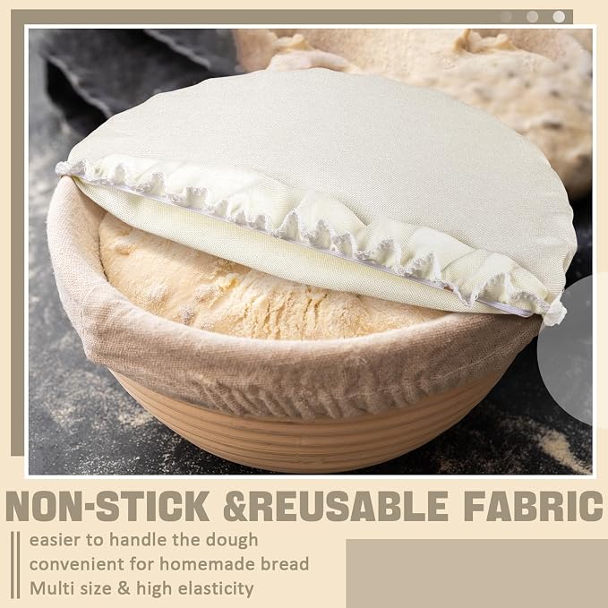 10 Pack Cloth Bowl Covers for Bread Rising - Image 6