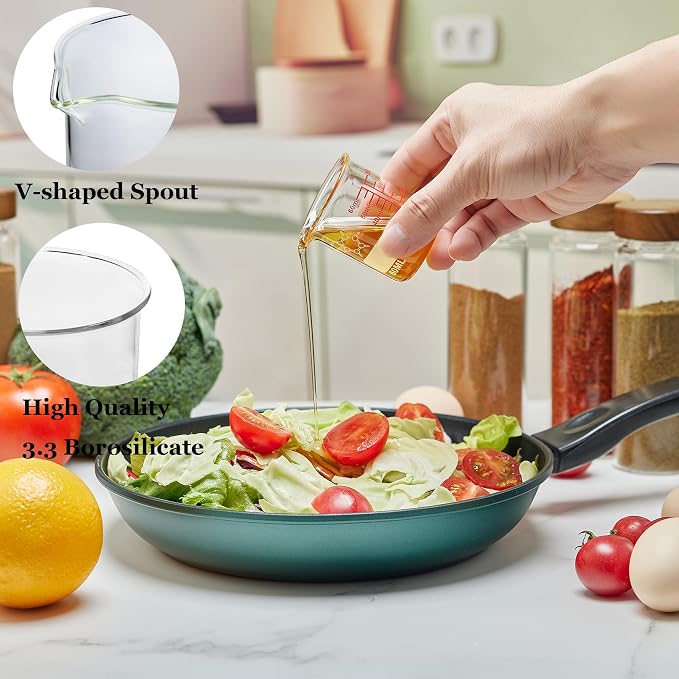 High Borosilicate Glass Measuring Cup-V-Shaped Spout，Glass Measuring Beaker - Image 2