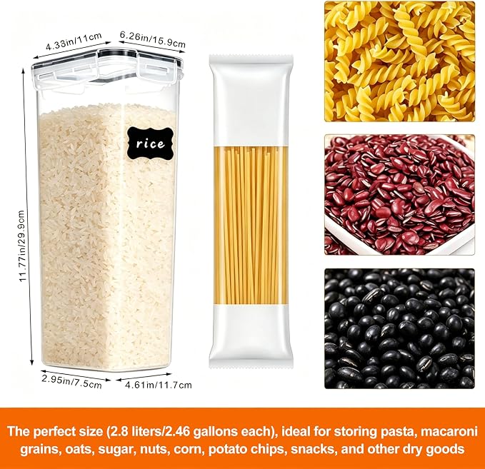 2.8L Airtight Food Storage Containers Set - Image 2