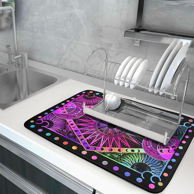 Colorful Microfiber Dish Drying Mat - Image 5