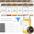 ZEHIQ 12Pcs 4oz Square Glass Spice Jars by ZEHIQ