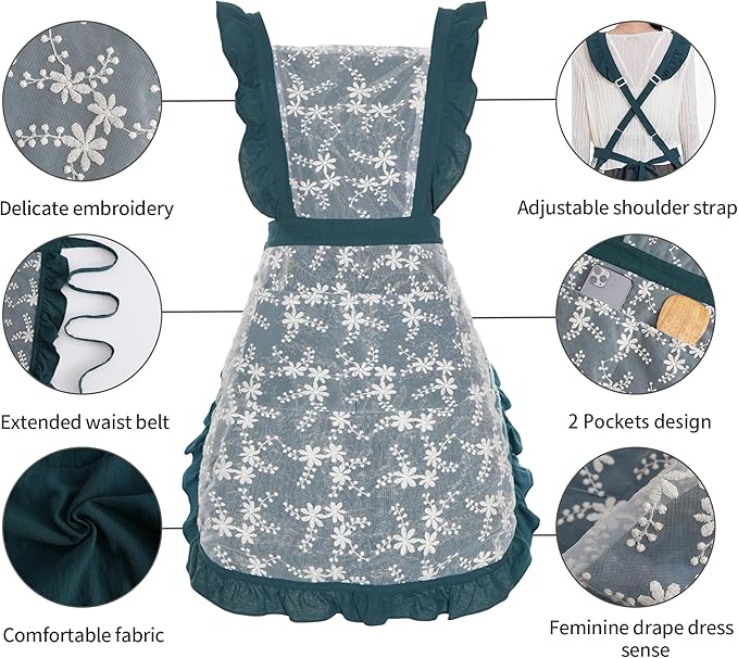 Pinknoke Vintage Pinafore Apron Dress - Image 6