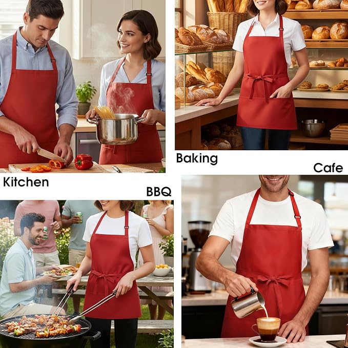 BOHARERS Kitchen Cooking Apron Unisex Adjustable chef apron - Image 6
