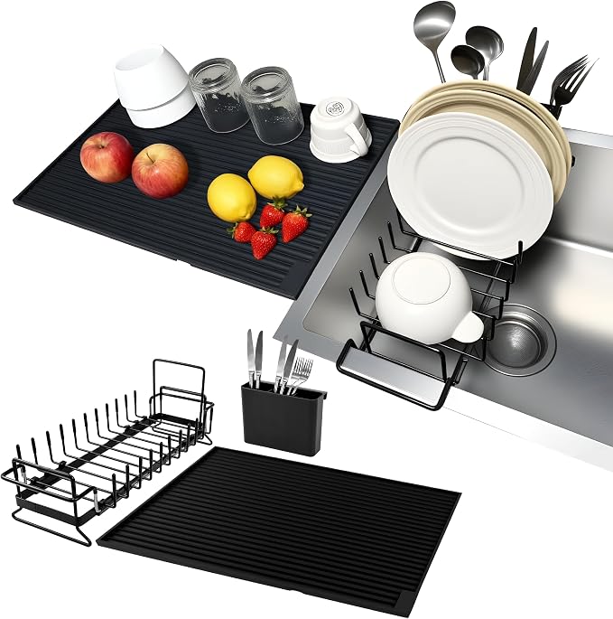 Expandable & Collapsible Dish Drying Rack by Unknown