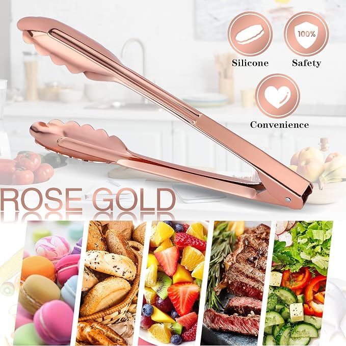 MSY BIGSUNNY 9 Inch Kitchen Food Tongs - Image 5