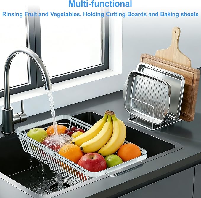 Dish Drying Rack Over The Sink, Stainless Steel Dish Racks - Image 8