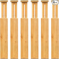 VaeFae Adjustable Bamboo Drawer Dividers, Expandable Drawer Organizer by VaeFaeDirect