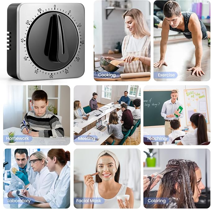Kitchen Timers for Cooking, Chef Cooking Timer Clock - Image 7