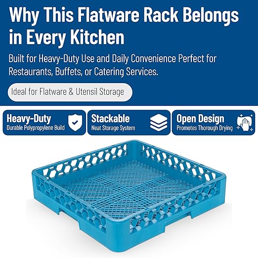 Carlisle FoodService Products Opticlean Flatware Rack Dishwashing Tray - Image 3