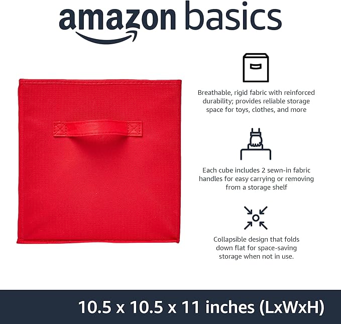 Amazon Basics Collapsible Fabric Storage Bins - Image 2