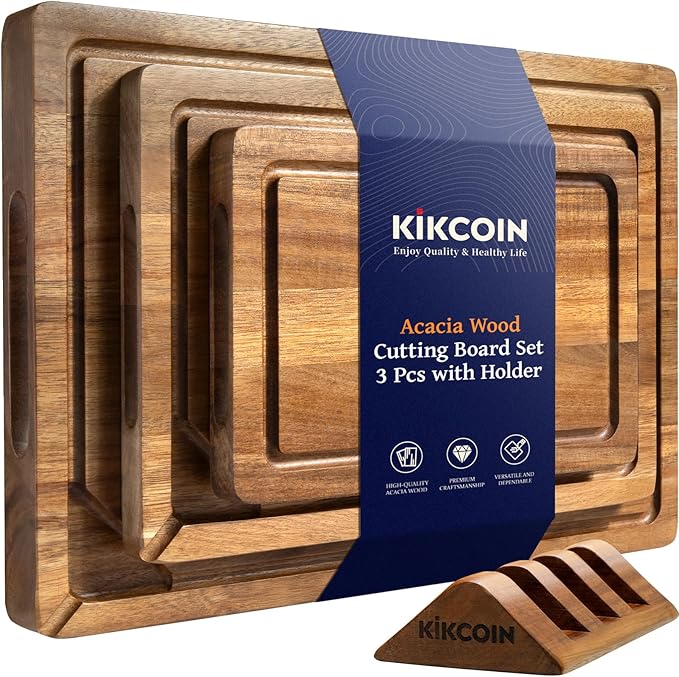 Kikcoin Acacia Wood Cutting Boards by Kikcoin