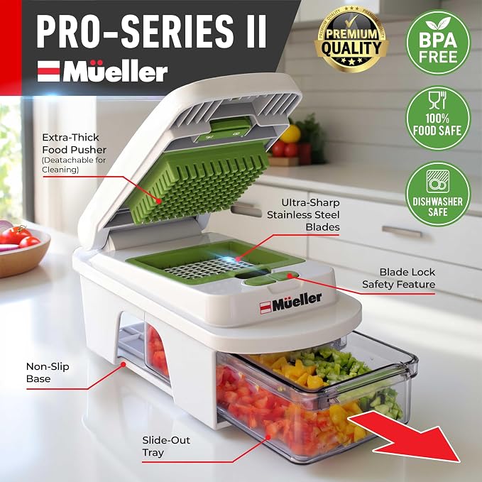 Mueller Pro-Series All-in-One, 12 Blade Mandoline Slicer - Image 2