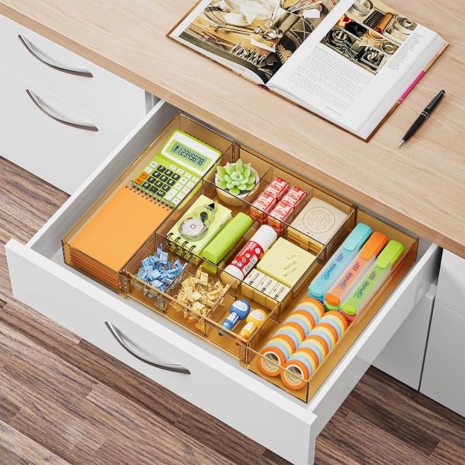 Marbrasse Expandable Desk Drawer Organizer, Desk Organizers and Accessories - Image 8