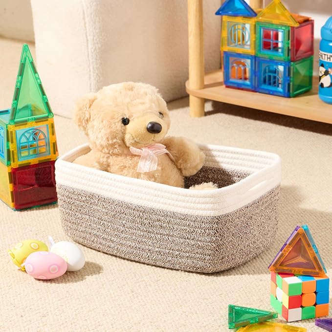 MiniArk Small Storage Baskets for Organizing | Closet Organizer Bins | Shelf - Image 4