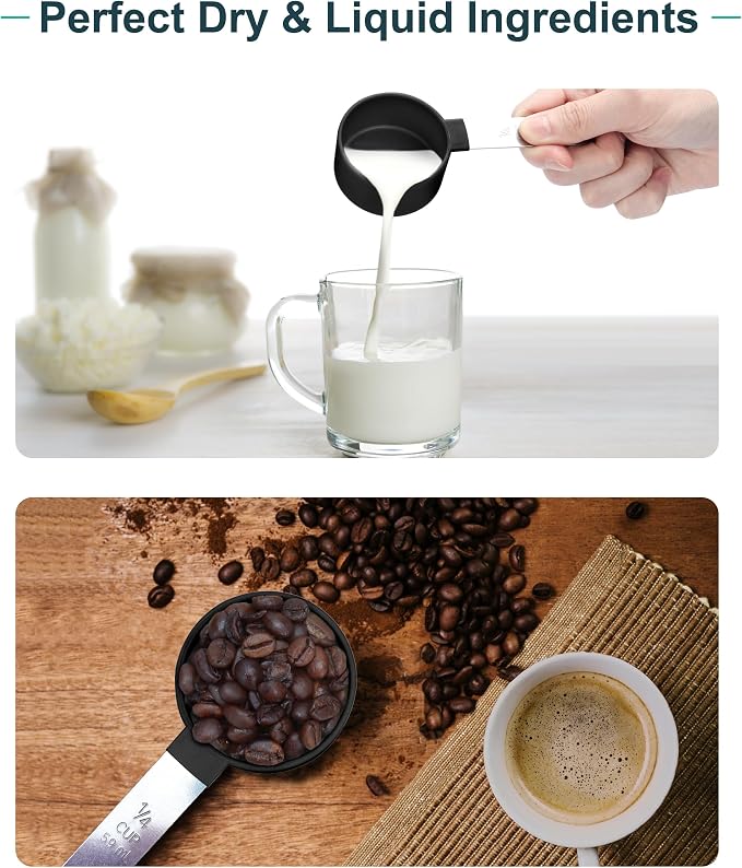 Measuring Cups and Spoons Set of 8 Pieces, nesting measuring cups - Image 6